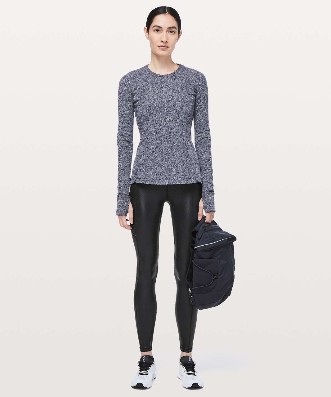 Lululemon Speed Up Tight *Foil 28" - Luminosity Foil Print Black Black