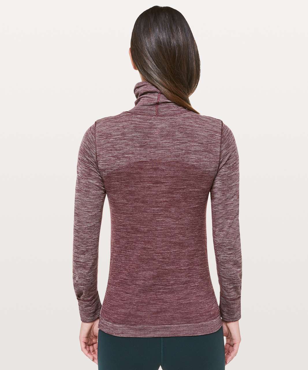 Lululemon Woolly Wonder Turtleneck - Dark Adobe / White