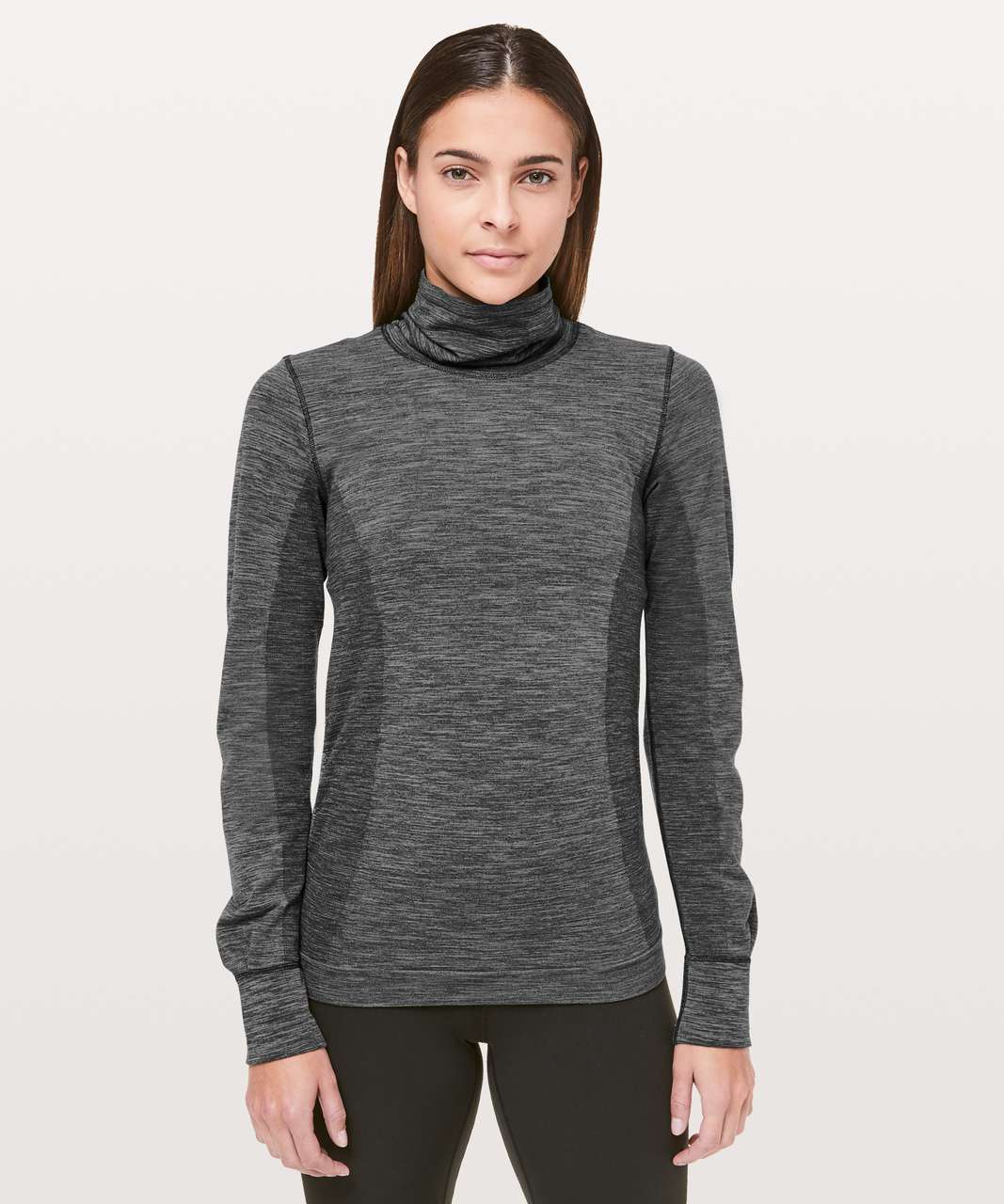 Lululemon Woolly Wonder Turtleneck - Black / White