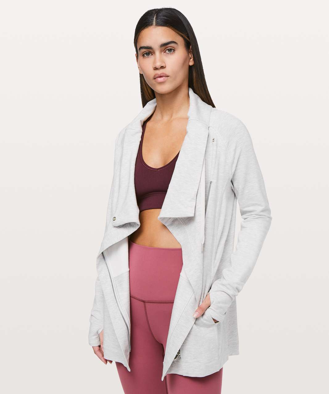 Lululemon Coast Easy Wrap - Heathered Core Ultra Light Grey