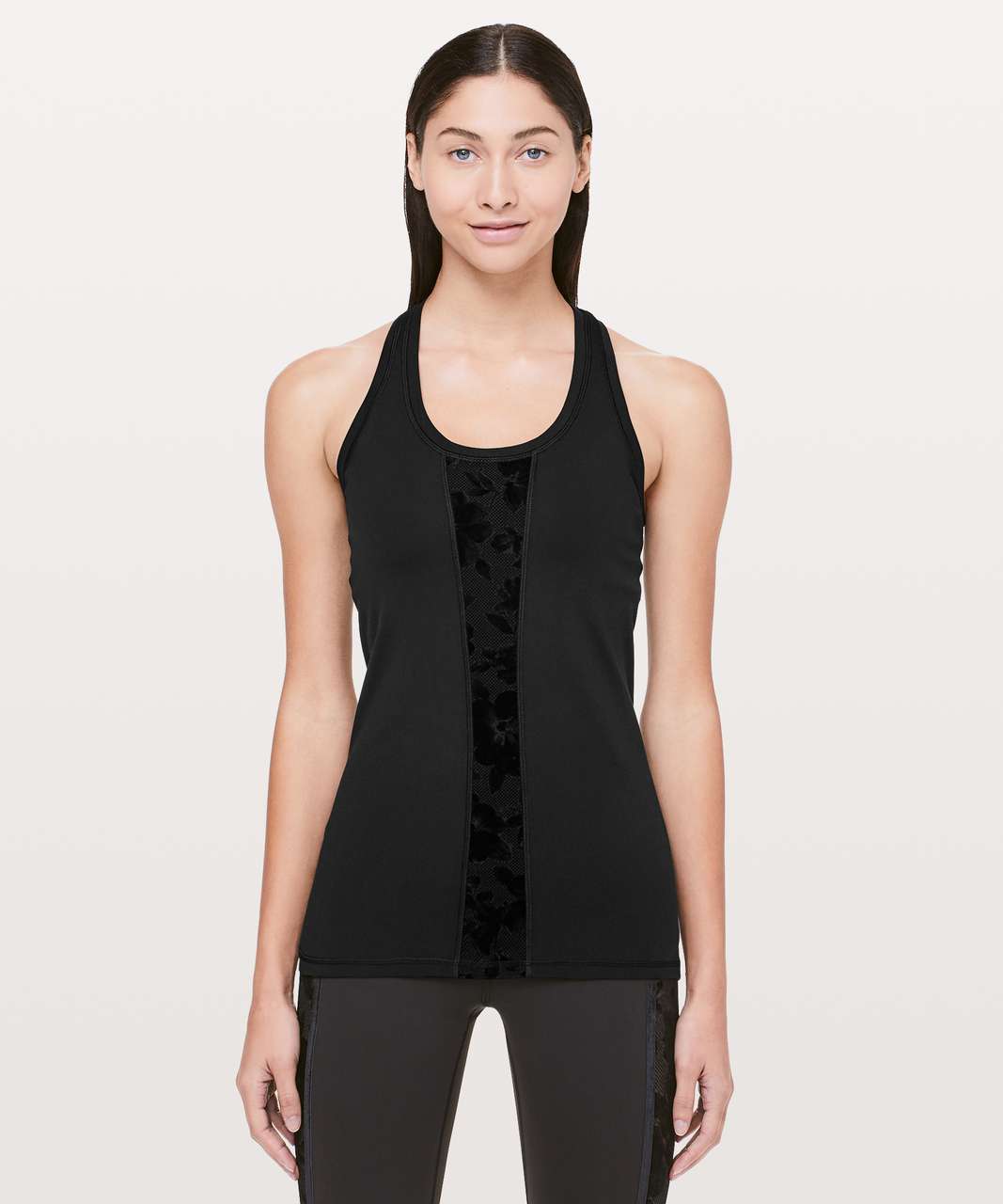 Lululemon Cool Racerback Flocked - Black