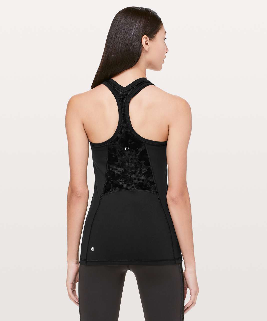 Lululemon Cool Racerback Flocked - Black