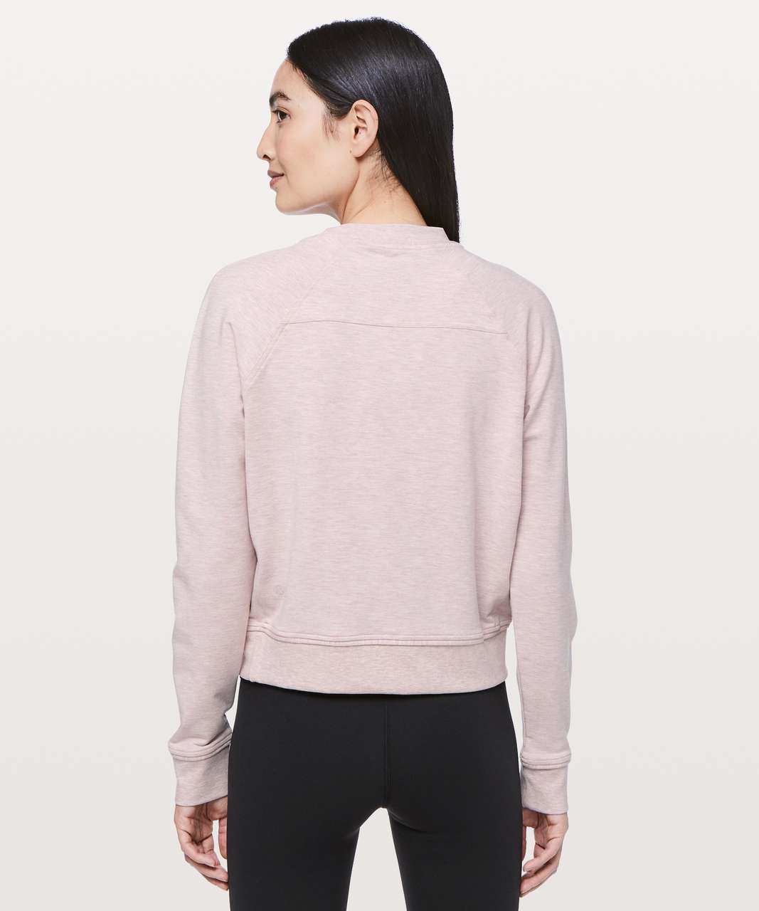 Lululemon Close Comfort Crewneck - Heathered Pink Bliss