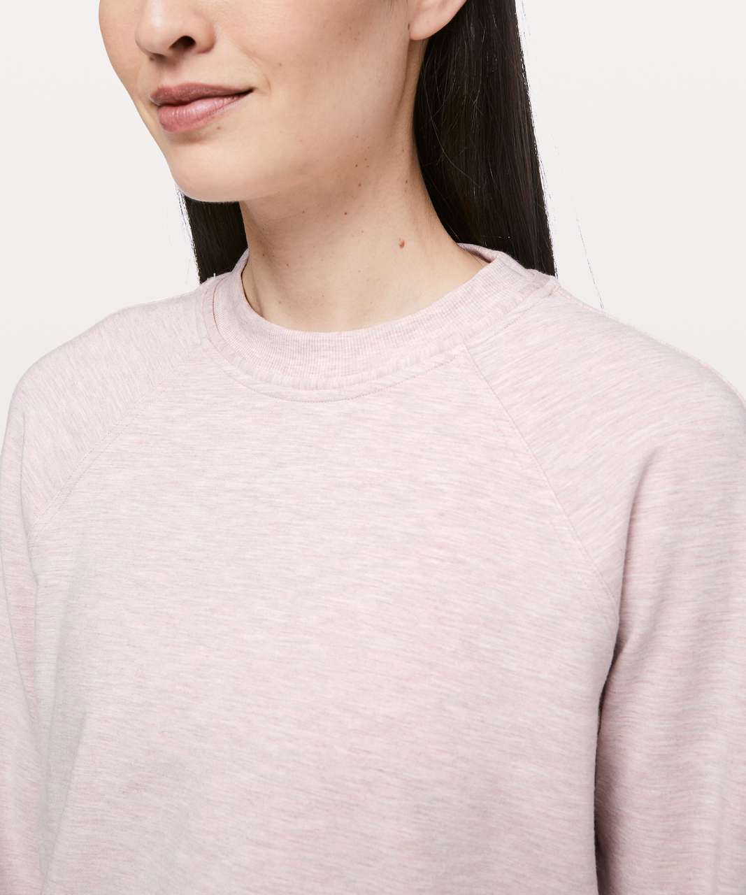 Lululemon Close Comfort Crewneck - Heathered Pink Bliss - lulu