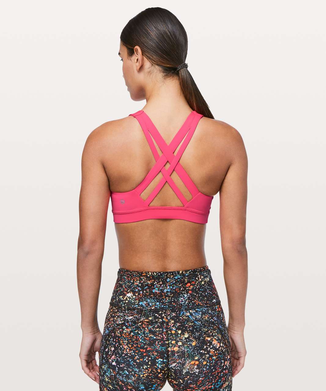 LULULEMON Stash N' Run Bra Sunrise Silhouette Multi Size 6