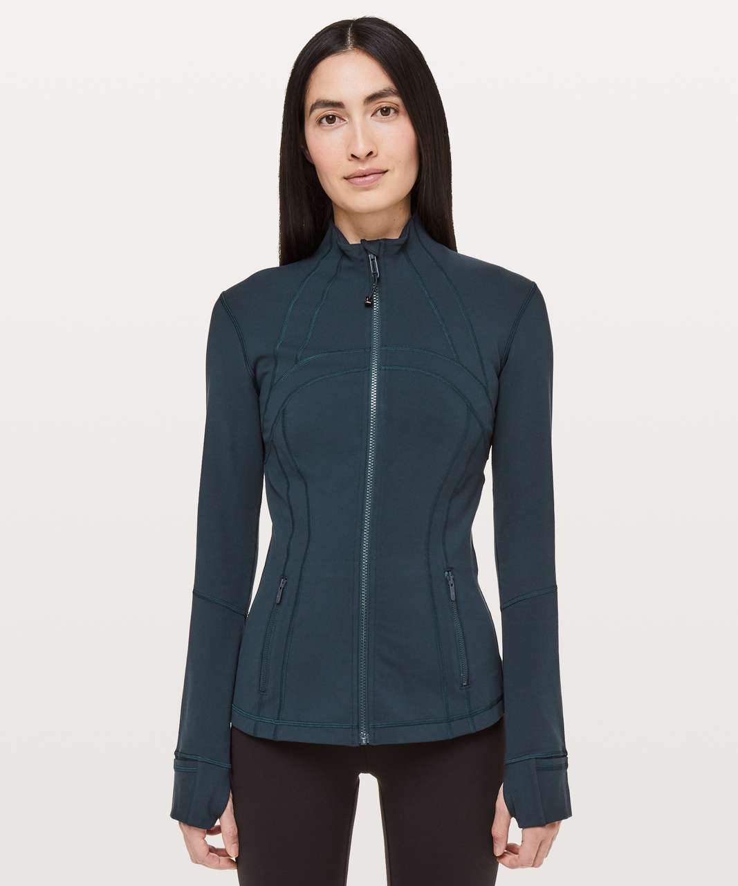 NWT lululemon Ribbed Nulu Cropped Define Jacket in Tidewater Teal