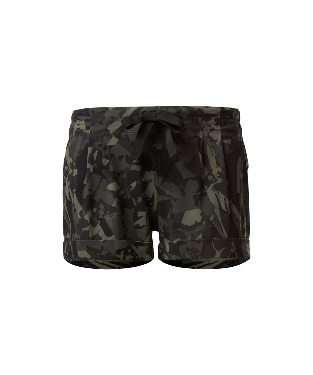 Lululemon Spring Break Away Short II - Pop Cut Fatigue Green Black / Black