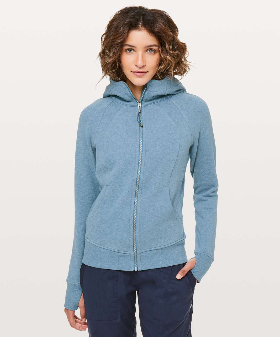 Lululemon Scuba Hoodie *Light Cotton Fleece - Heathered Speckled Black -  lulu fanatics