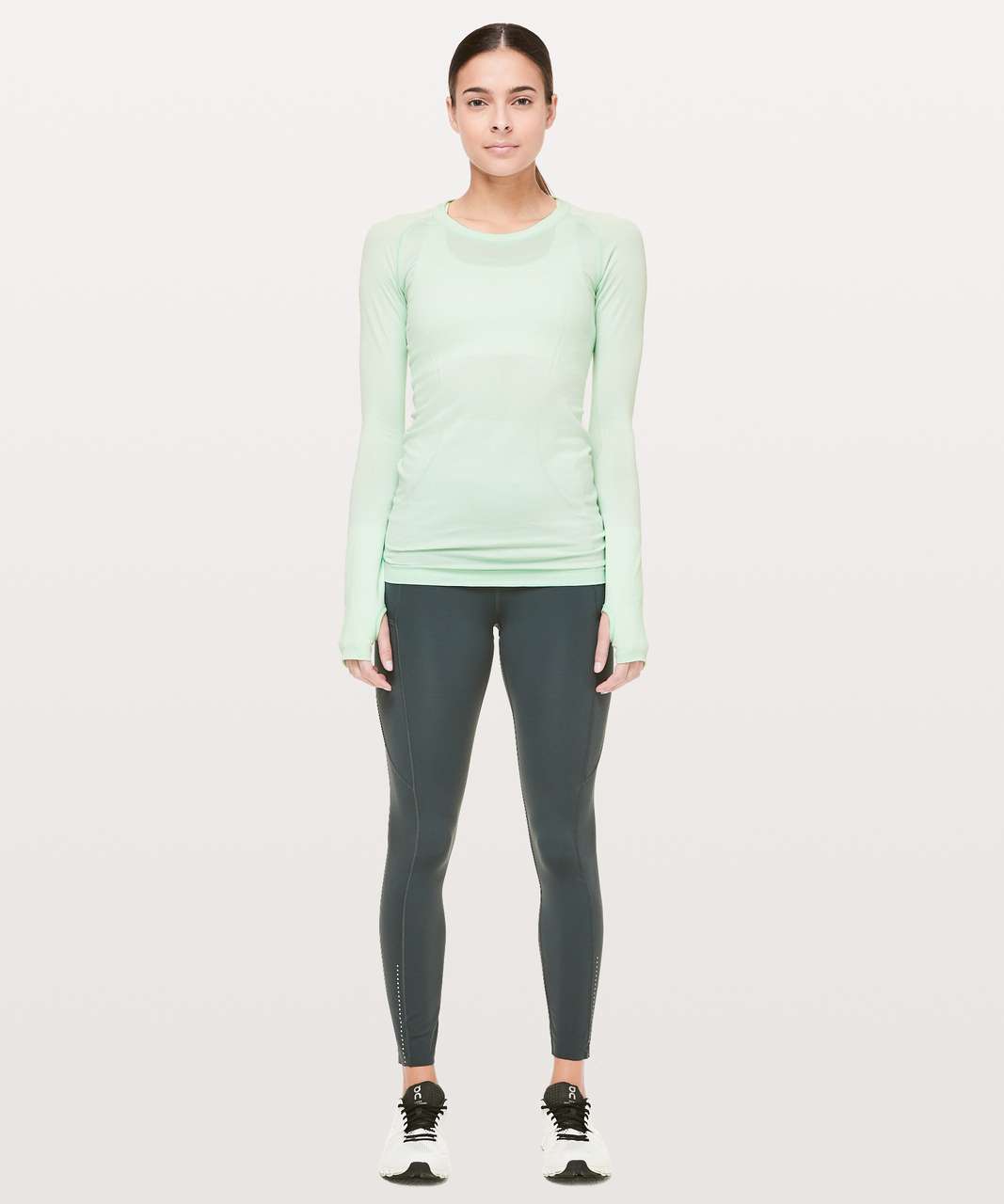 Lululemon Swiftly Tech Long Sleeve Crew - Misty Mint / Misty Mint ...