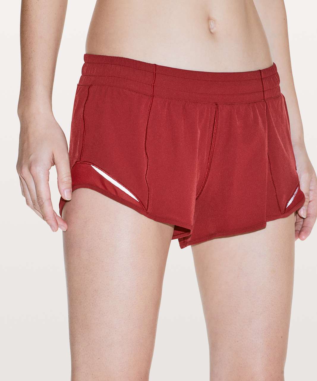 Lululemon Hotty Hot Short II 2.5 *Game Day - Game Day Red Black