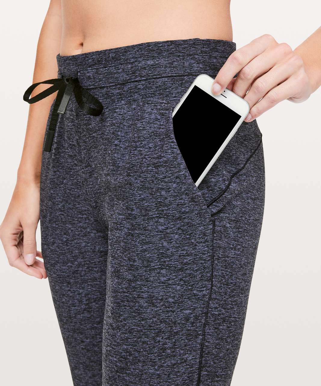 Lululemon Ready To Rulu Pant *Updated 29 - Heathered Gatsby Blue / Black -  lulu fanatics