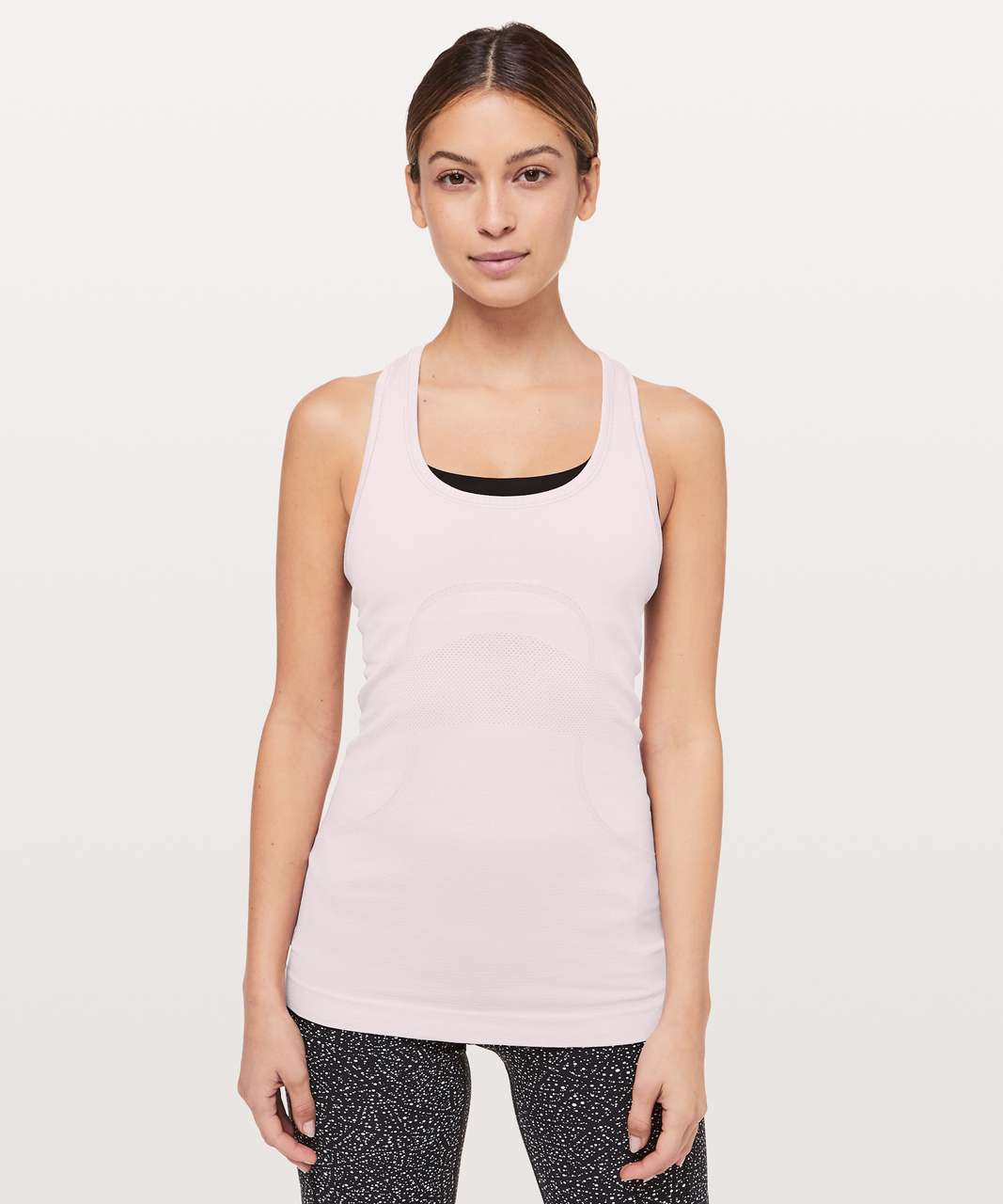 Lululemon Swiftly Tech Racerback - Porcelain Pink / White