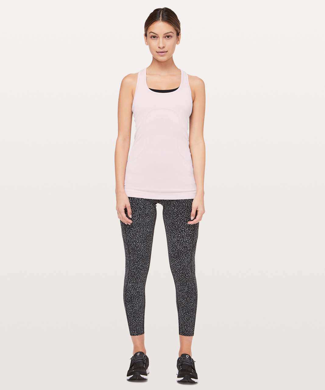 Lululemon Swiftly Tech Racerback - Porcelain Pink / White