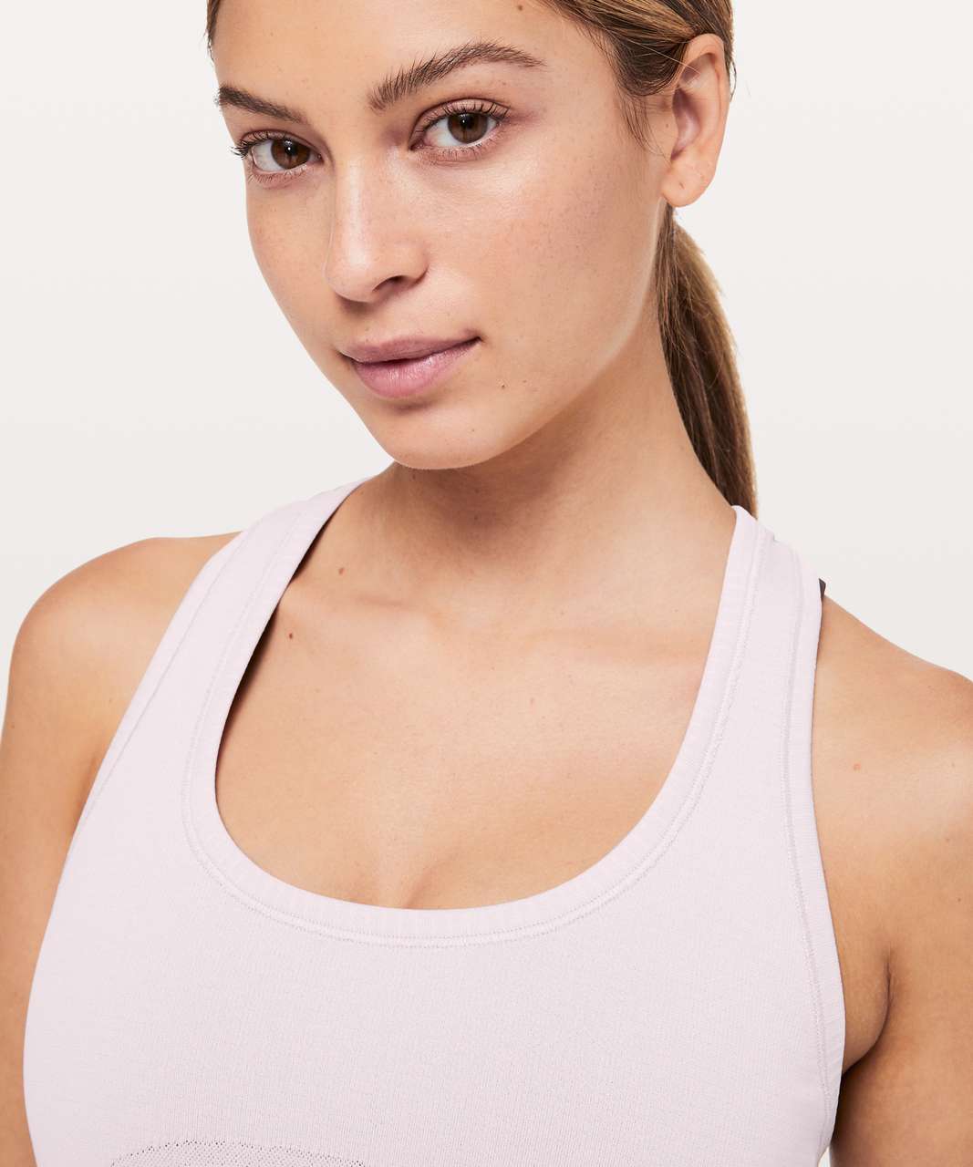 Lululemon Swiftly Tech Racerback - Porcelain Pink / White