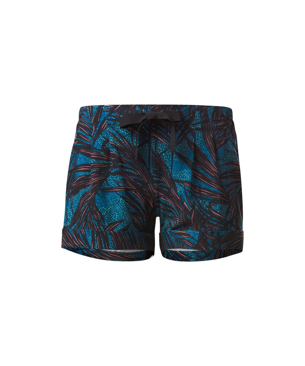 Lululemon Spring Break Away Short II - Palm Lace Tofino Teal Multi