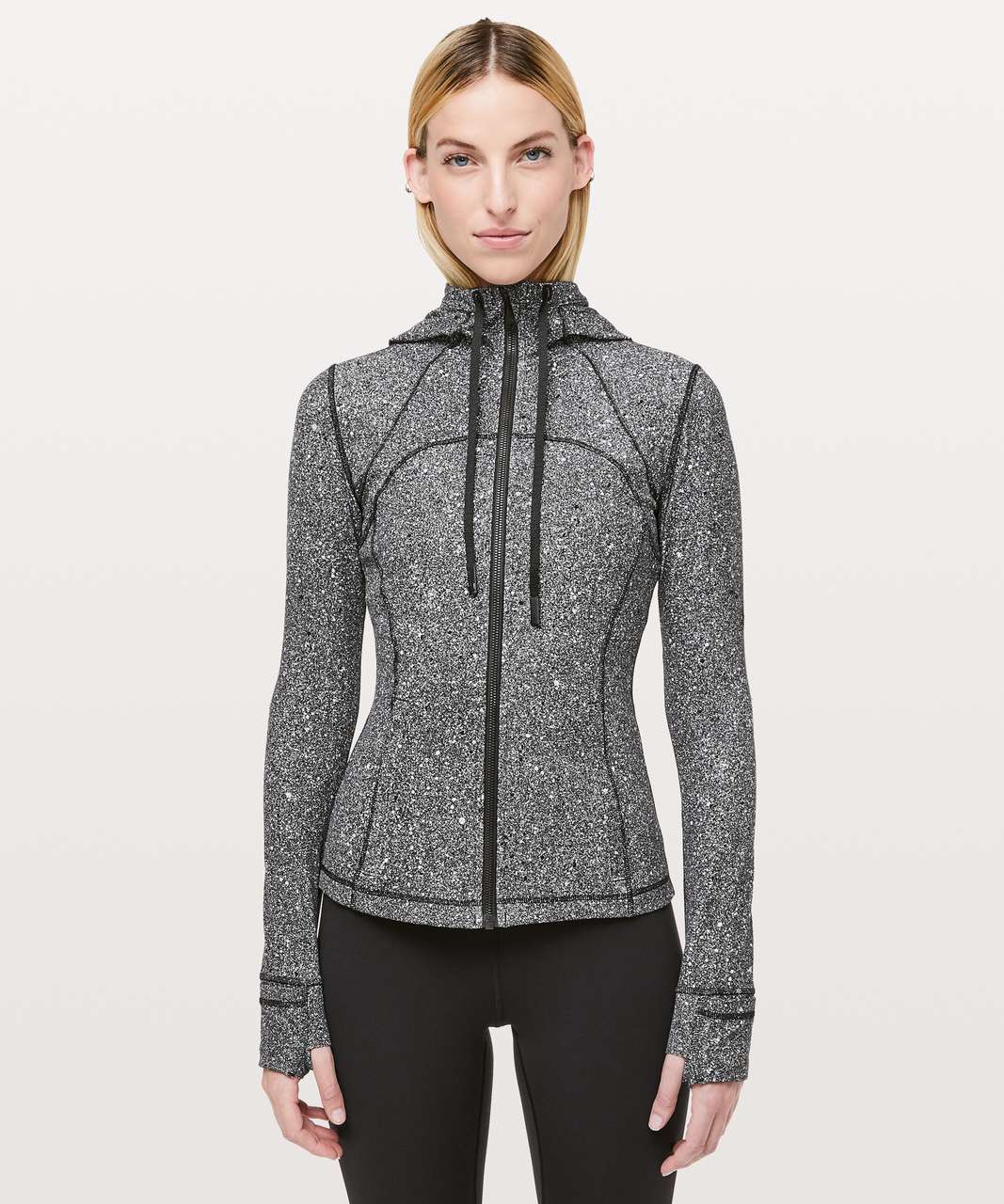 Lululemon Define Jacket Women Size 8 Luminesce Splatter White Black - $75 -  From Haley