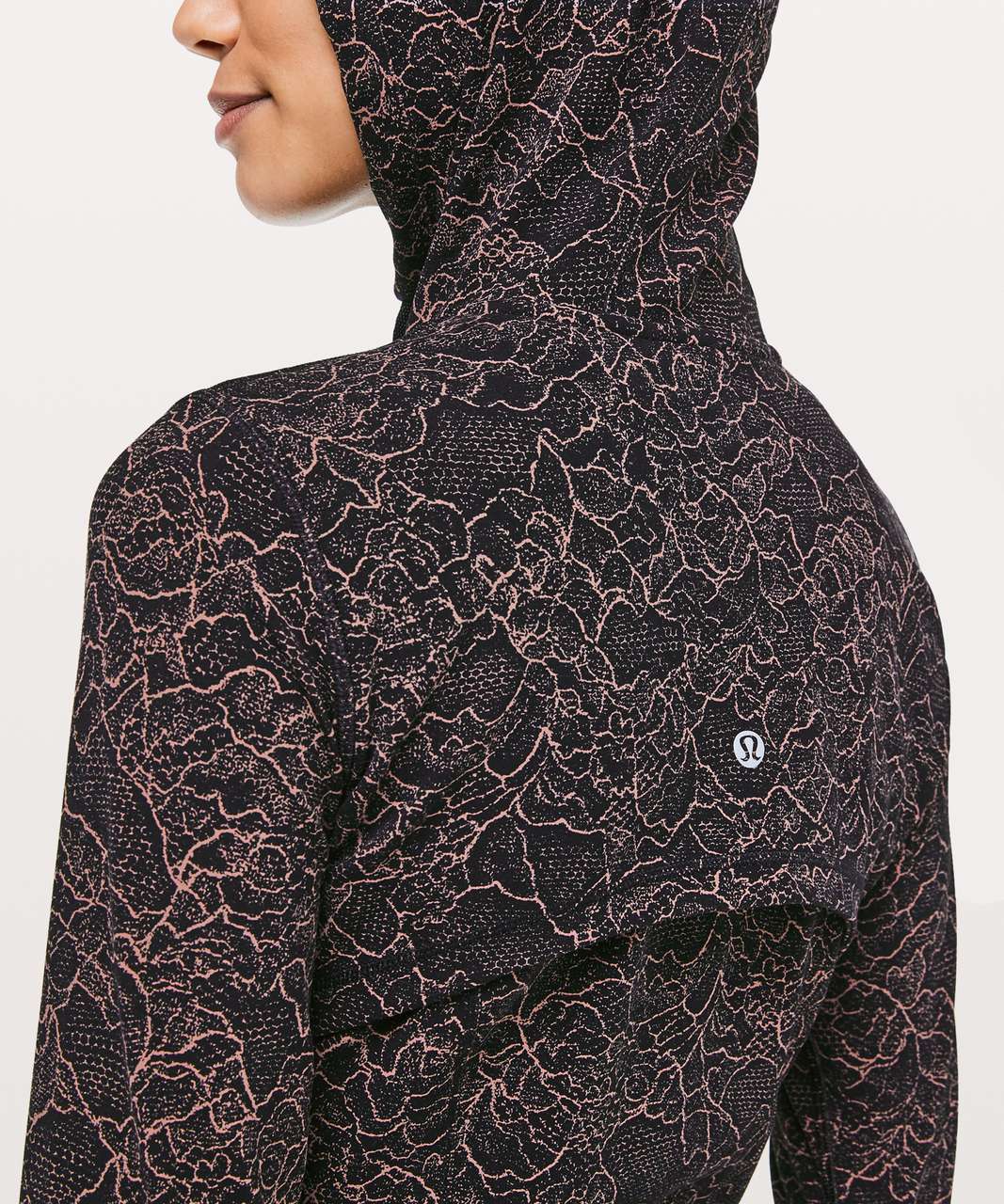 Lululemon Hooded Define Jacket *Nulu - Lacescape Spanish Rose Black