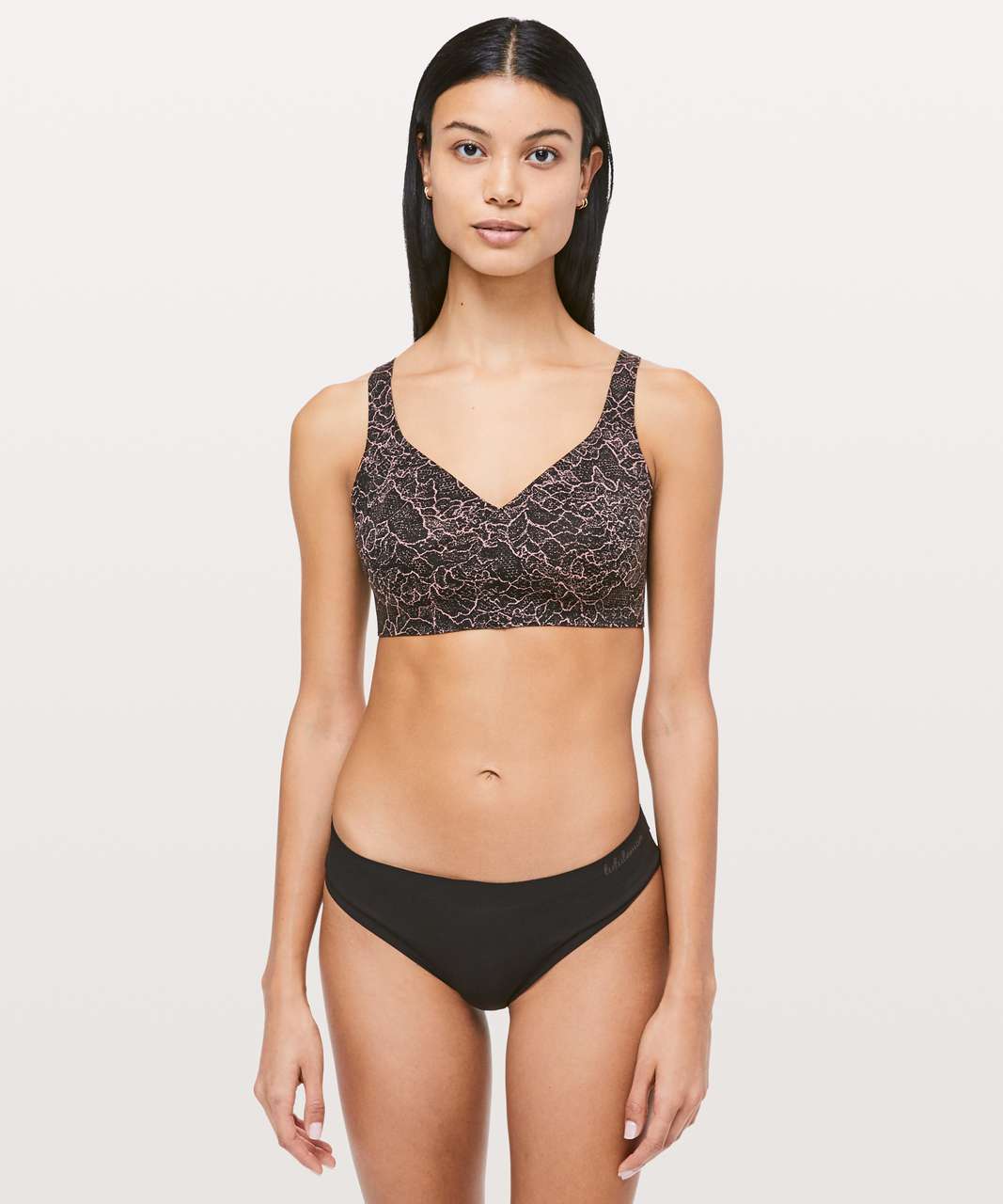 Lululemon Like Nothing Bra *Lace - Black / Barely Beige - lulu