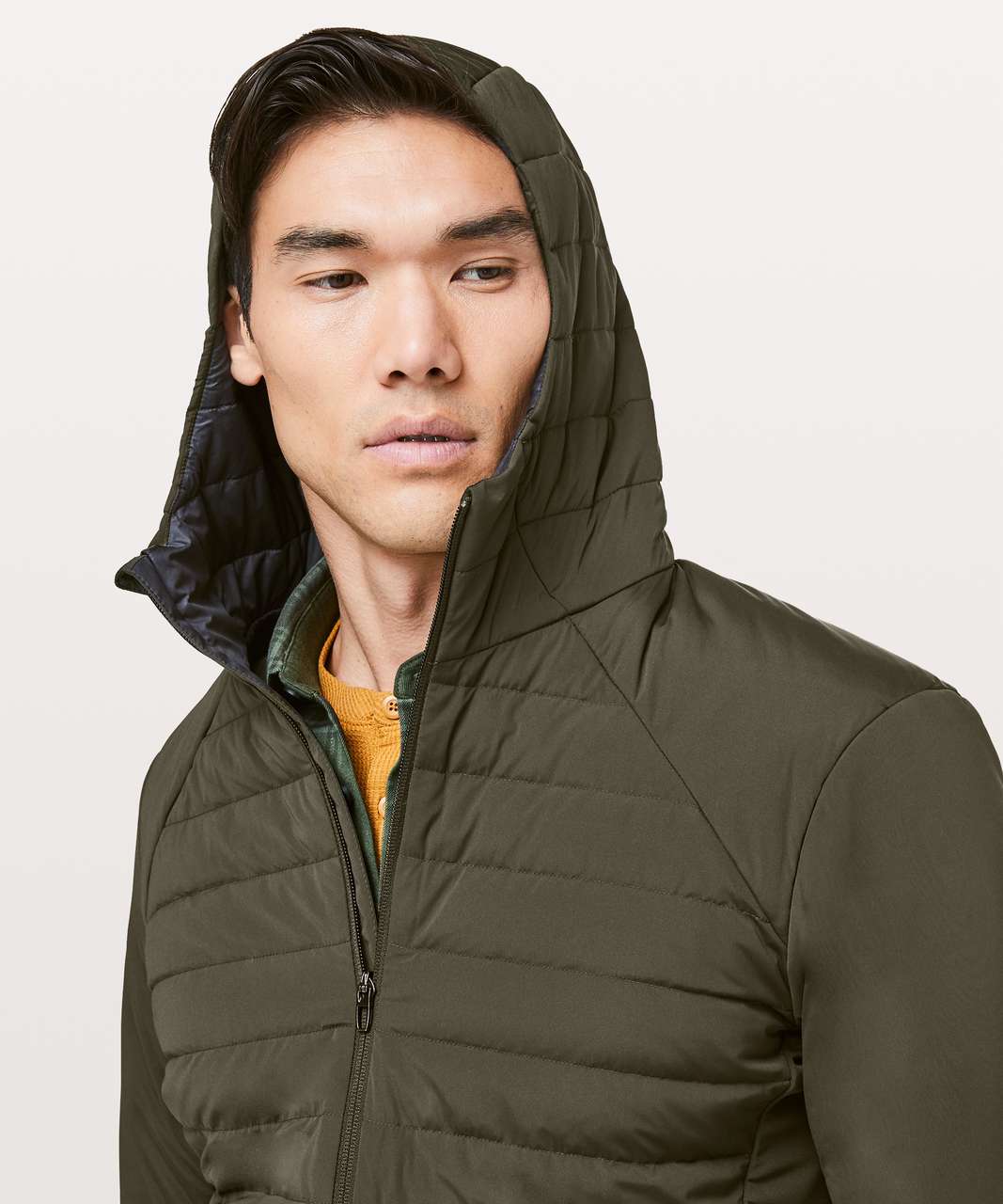 Lululemon Down For It Jacket - Dark Olive - lulu fanatics