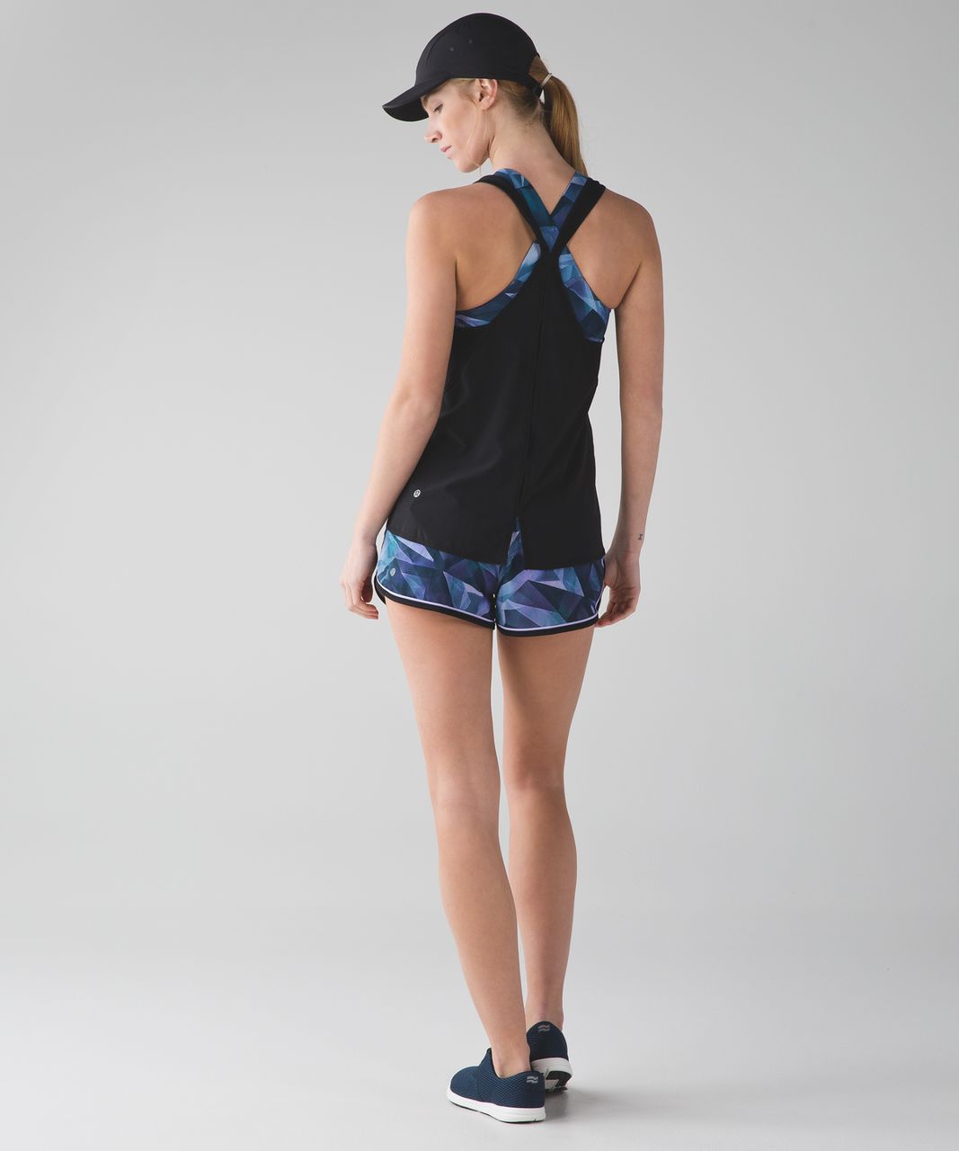 Lululemon Drop It Low Short - Pretty Prism Multi / Black / Lilac