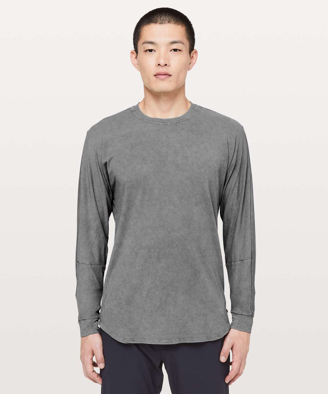 Lululemon Modal Pleated Back Long Sleeve Shirt - Graphite Grey - lulu  fanatics