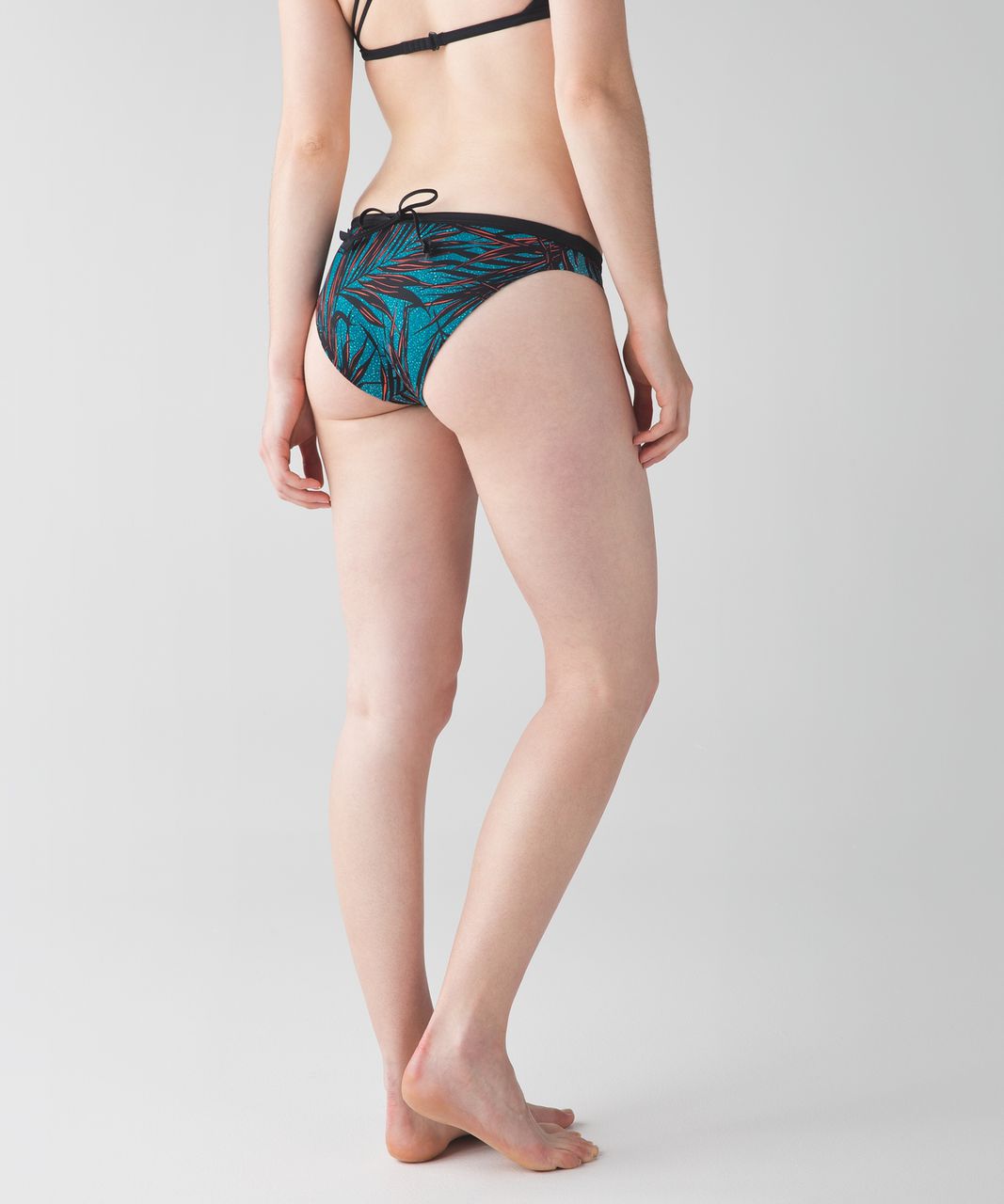 Lululemon Suns Out Bikini - Palm Lace Tofino Teal Grapefruit / Black / Tofino Teal