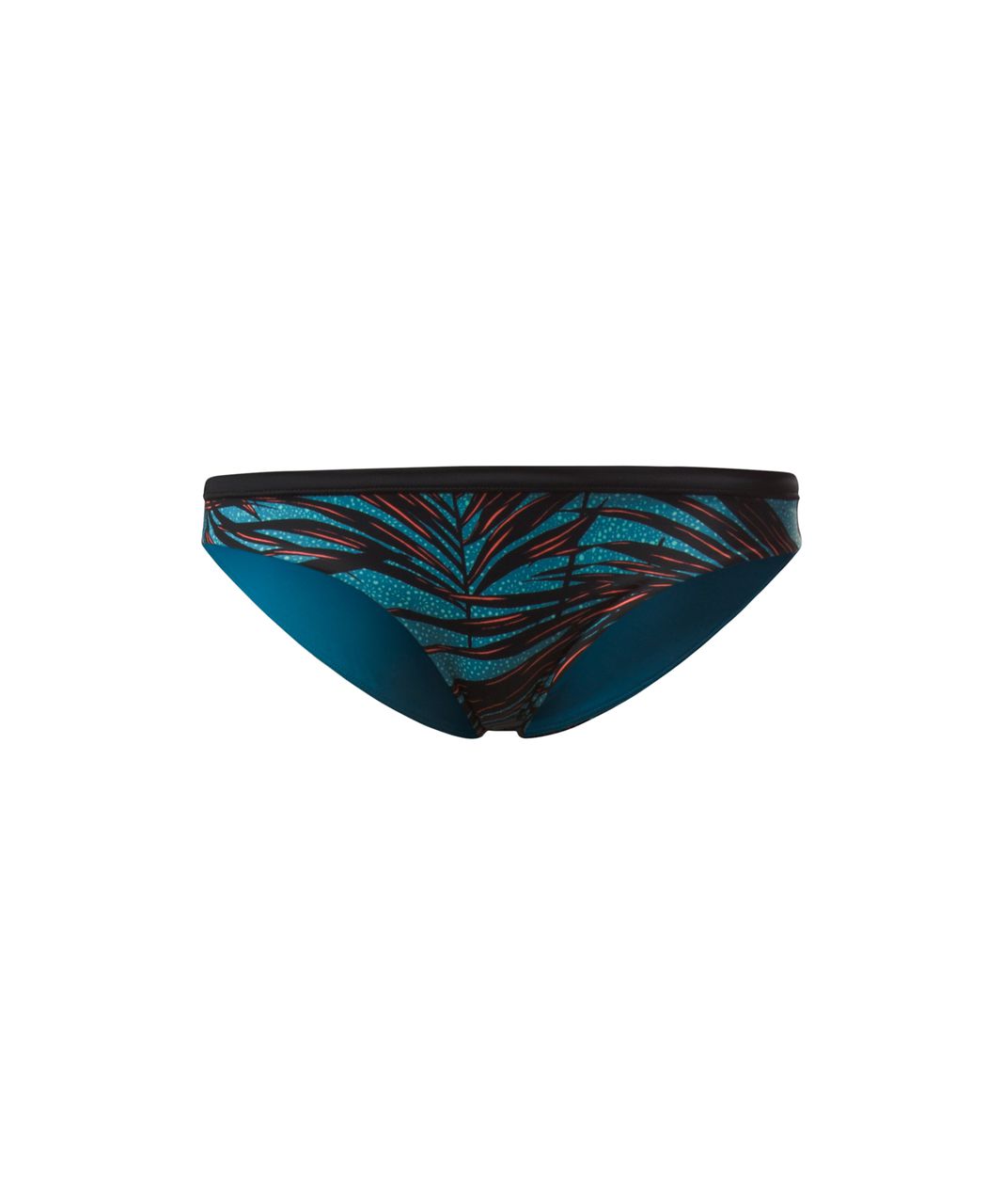 Lululemon Suns Out Bikini - Palm Lace Tofino Teal Grapefruit / Black / Tofino Teal