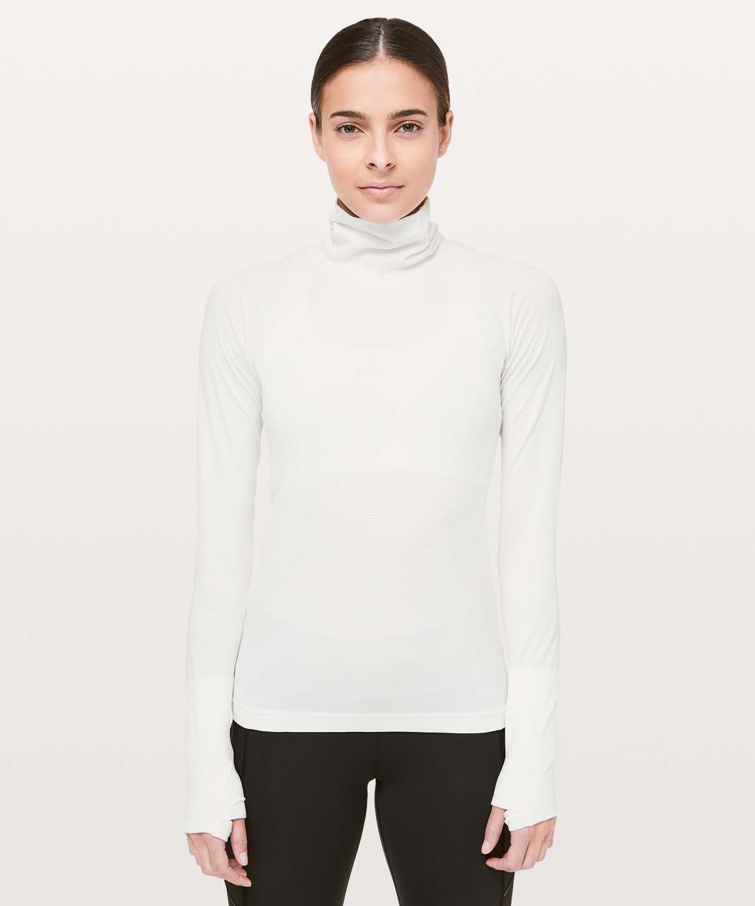 Lululemon Swiftly Speed Turtleneck - White / White