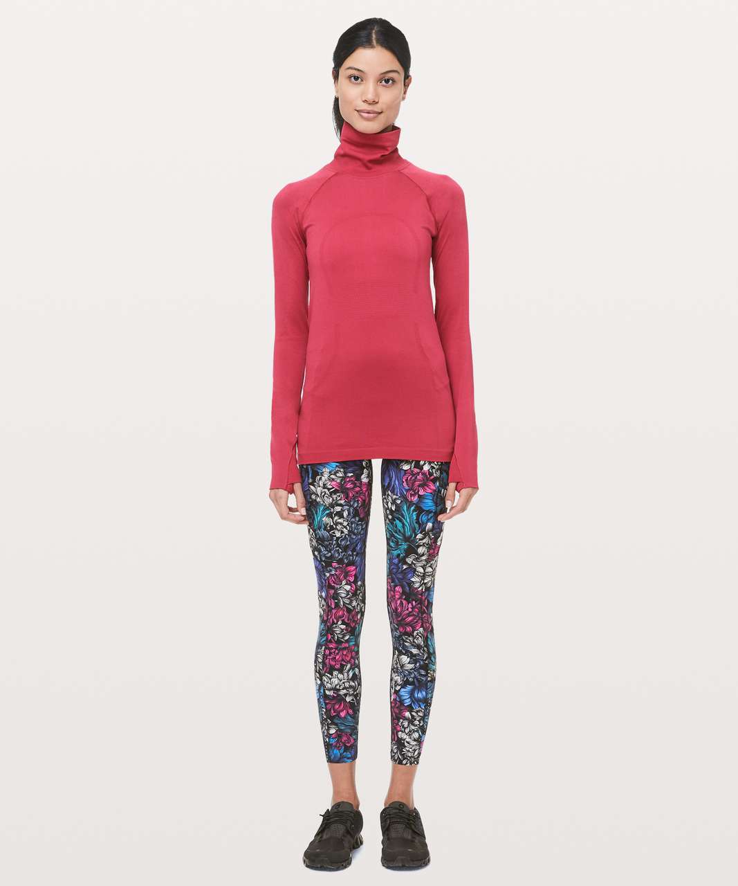 Lululemon Swiftly Speed Turtleneck - Violet Red / Violet Red