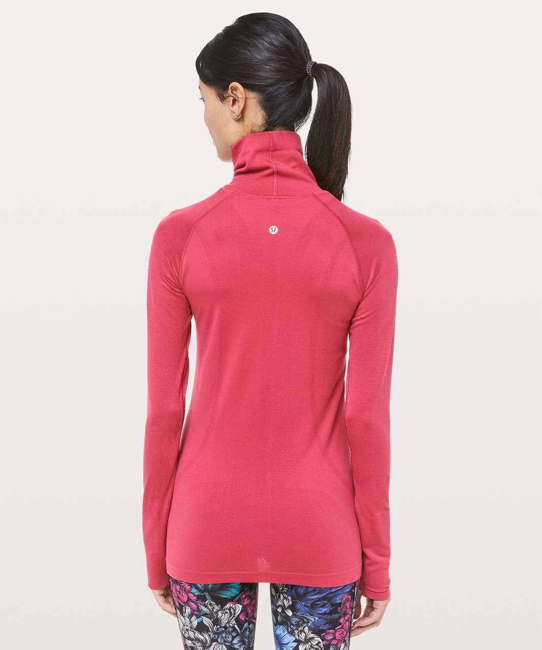 Lululemon Swiftly Speed Turtleneck - Violet Red / Violet Red