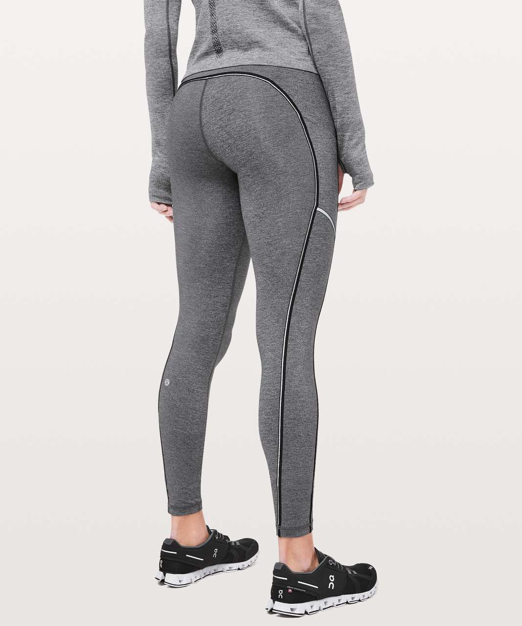 Lululemon Speed Up Metallic Tight Heathered Gray Luxtreme Legging