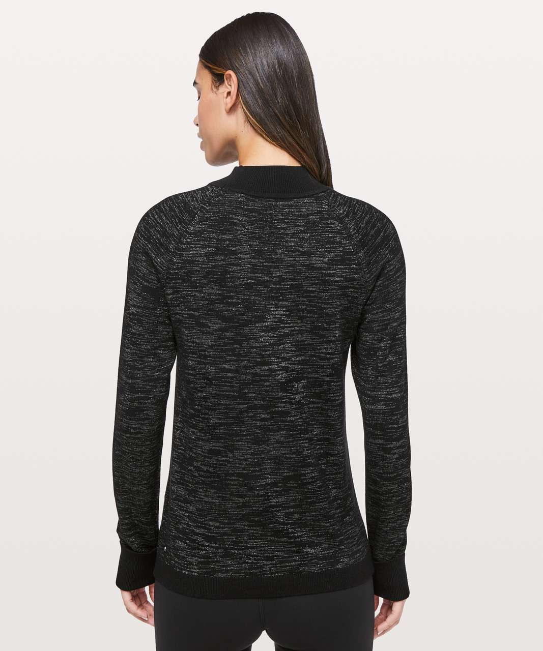 Lululemon Soft Shine Sweater - Black / Steel Grey