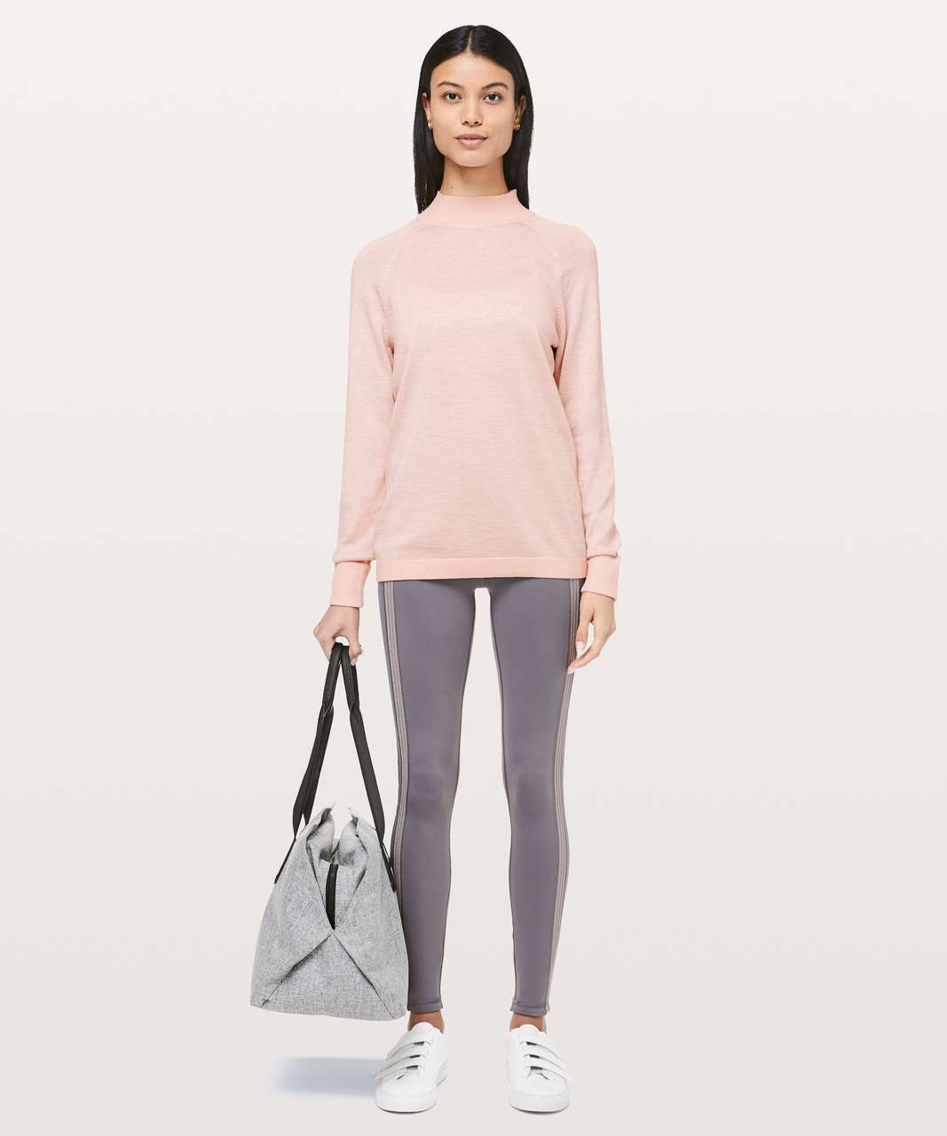 Lululemon Soft Shine Sweater - Misty Pink / Antique Silver