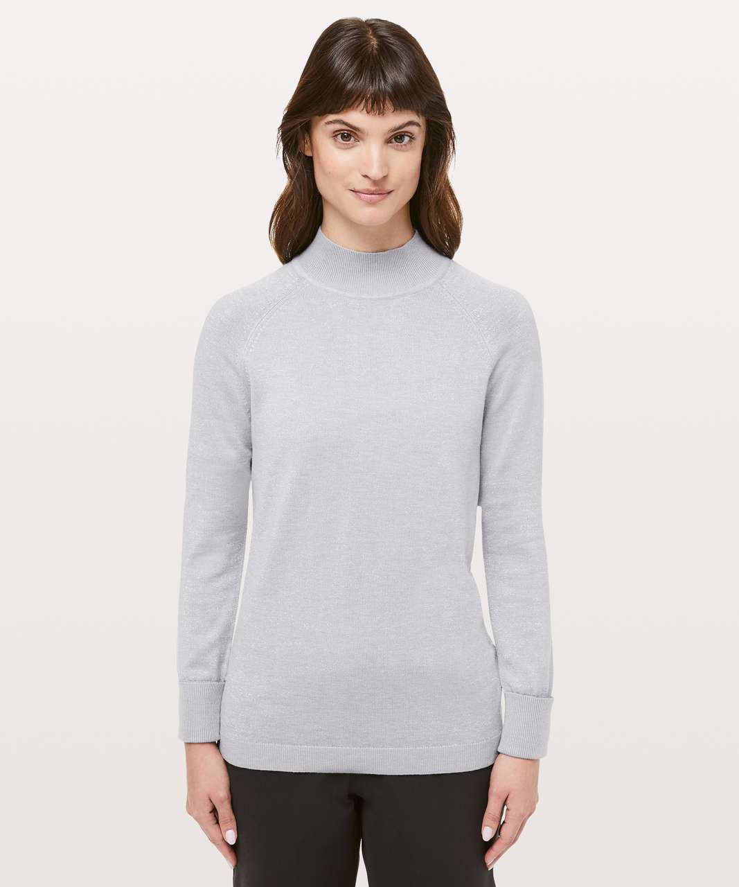 Lululemon Soft Shine Sweater - Heathered Silver Drop / Antique Silver