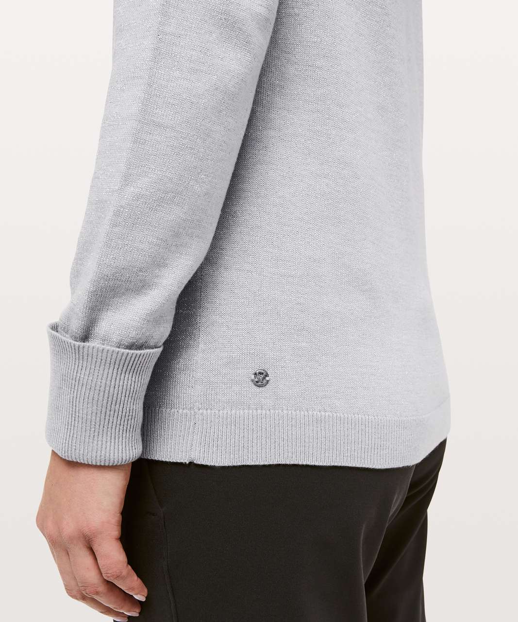 Lululemon Soft Shine Sweater - Heathered Silver Drop / Antique Silver