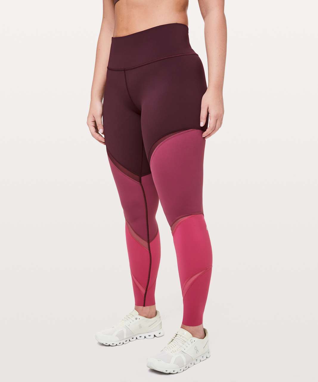 Lululemon Colour Me Ombre Tight *28 - Dark Adobe / Blush Berry / Violet  Red - lulu fanatics