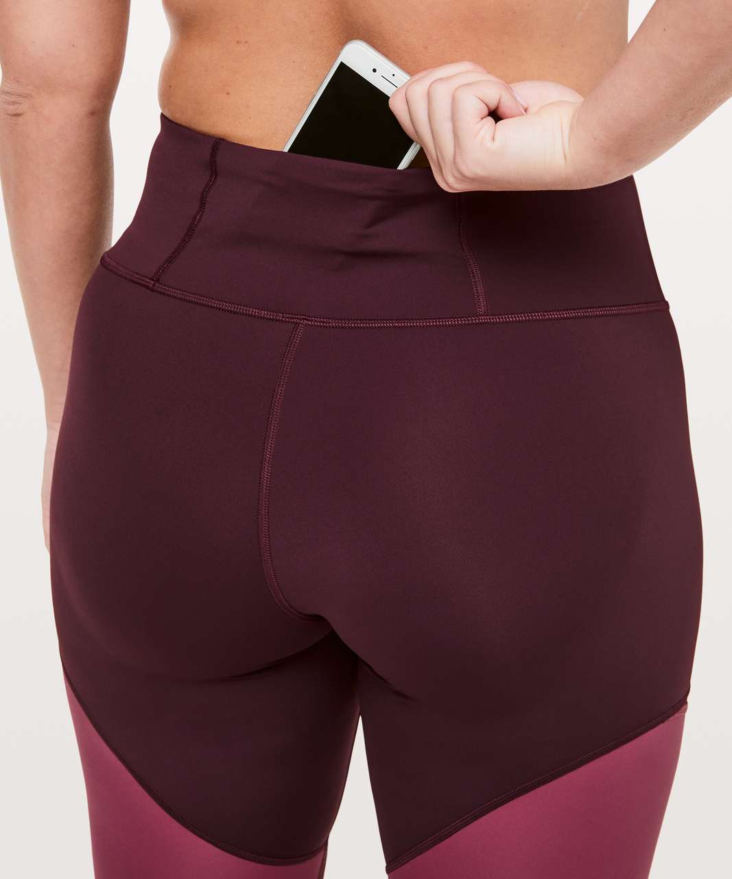 Lululemon Colour Me Ombre Tight *28 Dark Adobe / Blush Berry / Violet Red