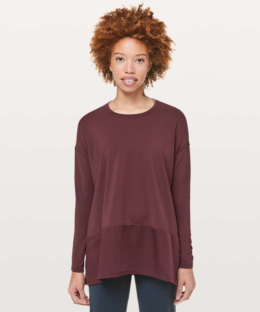 Lululemon Ease of Mind Long Sleeve - Bordeaux Drama