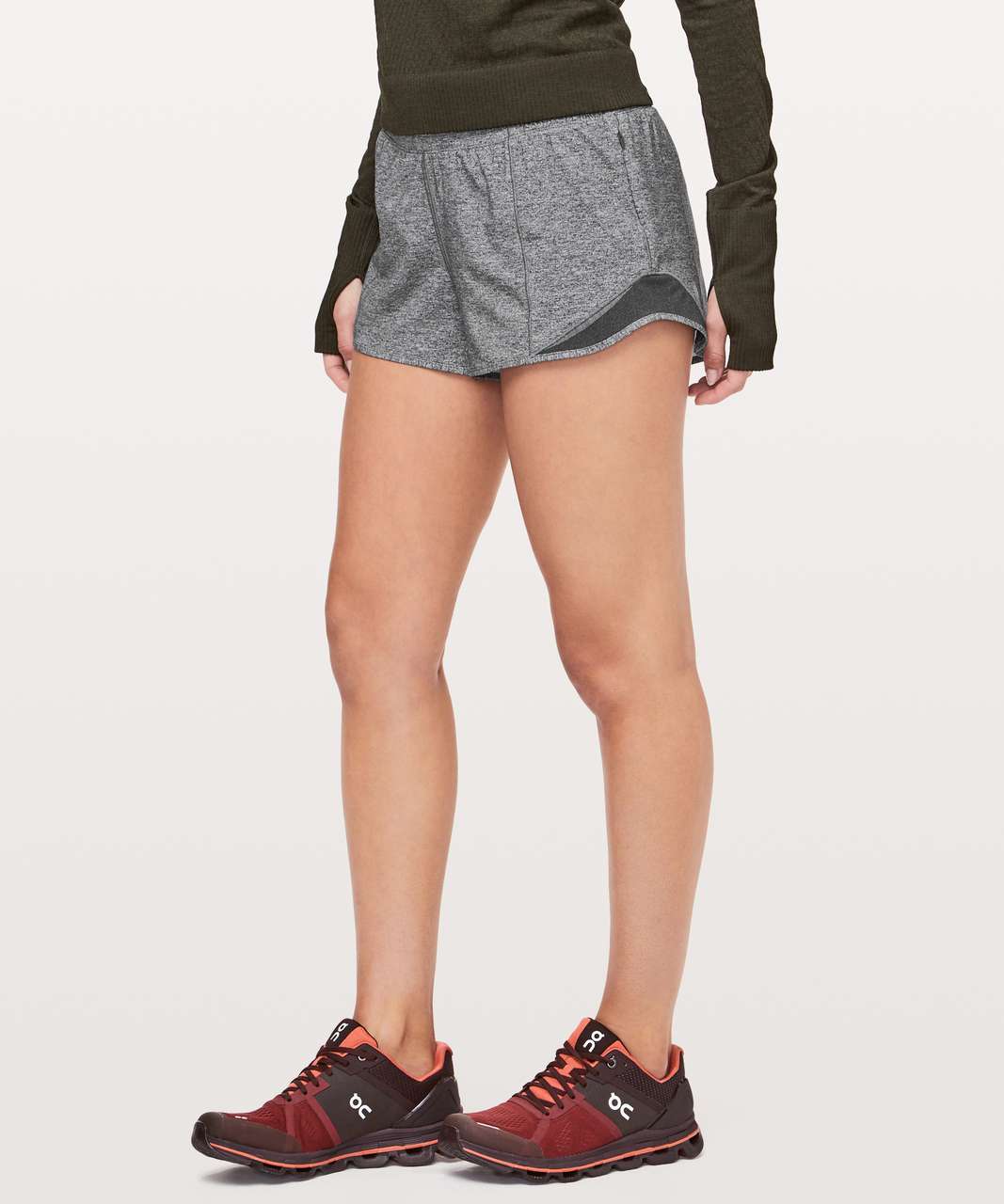 Lululemon Hotty Hot Short II *Long 4 - Incognito Camo Multi Grey / Black  (First Release) - lulu fanatics