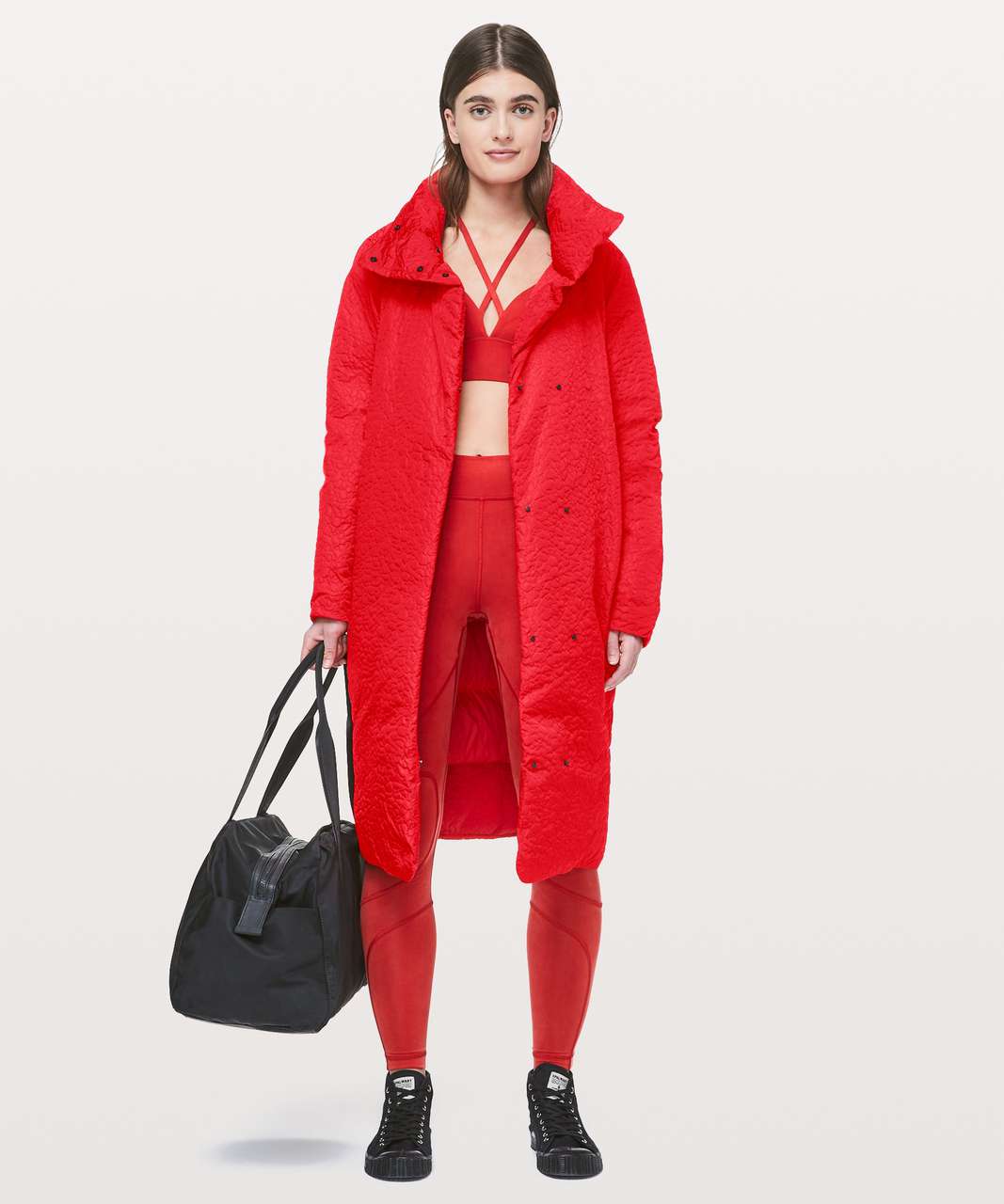 Lululemon Shiwa Long Puff - Fiery Red