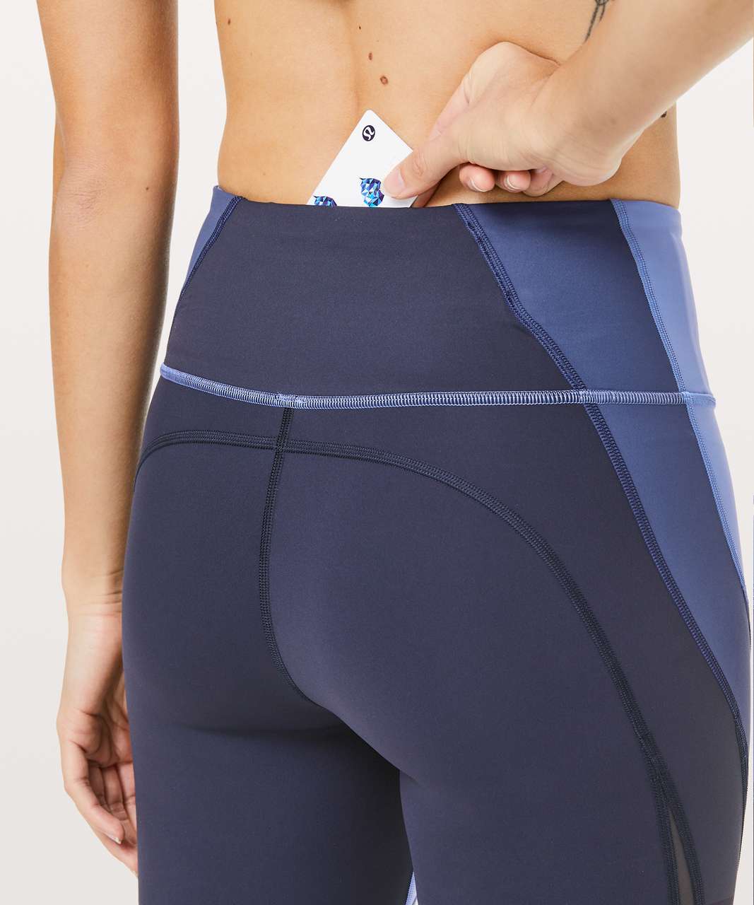 Lululemon Colour Me Ombre Crop *21 - Midnight Navy / Gatsby Blue / Visto  Blue - lulu fanatics