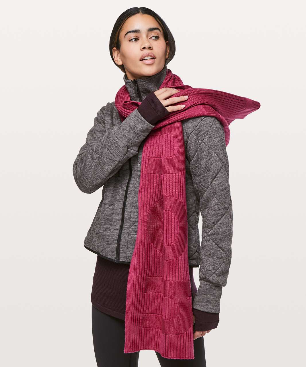 Lululemon Stamped With Love Scarf - Violet Red