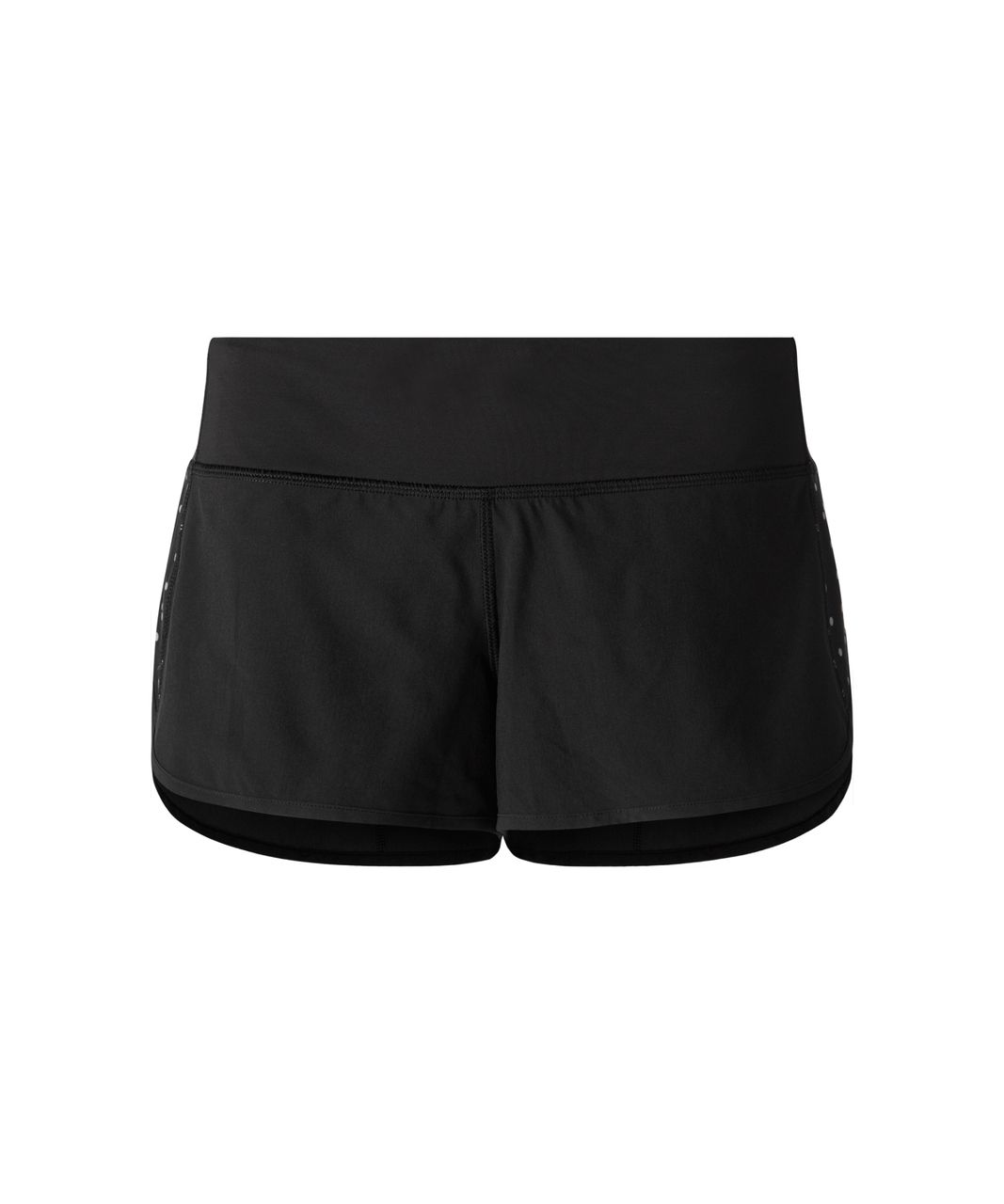 Lululemon Womens Shorts Black Lined Zip Pocket Short No Size Dot