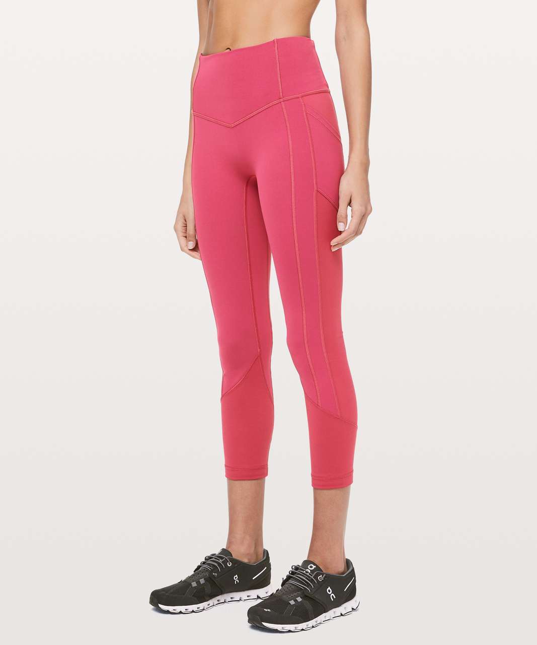 lululemon zone in tight in cranberry red rtp: - Depop