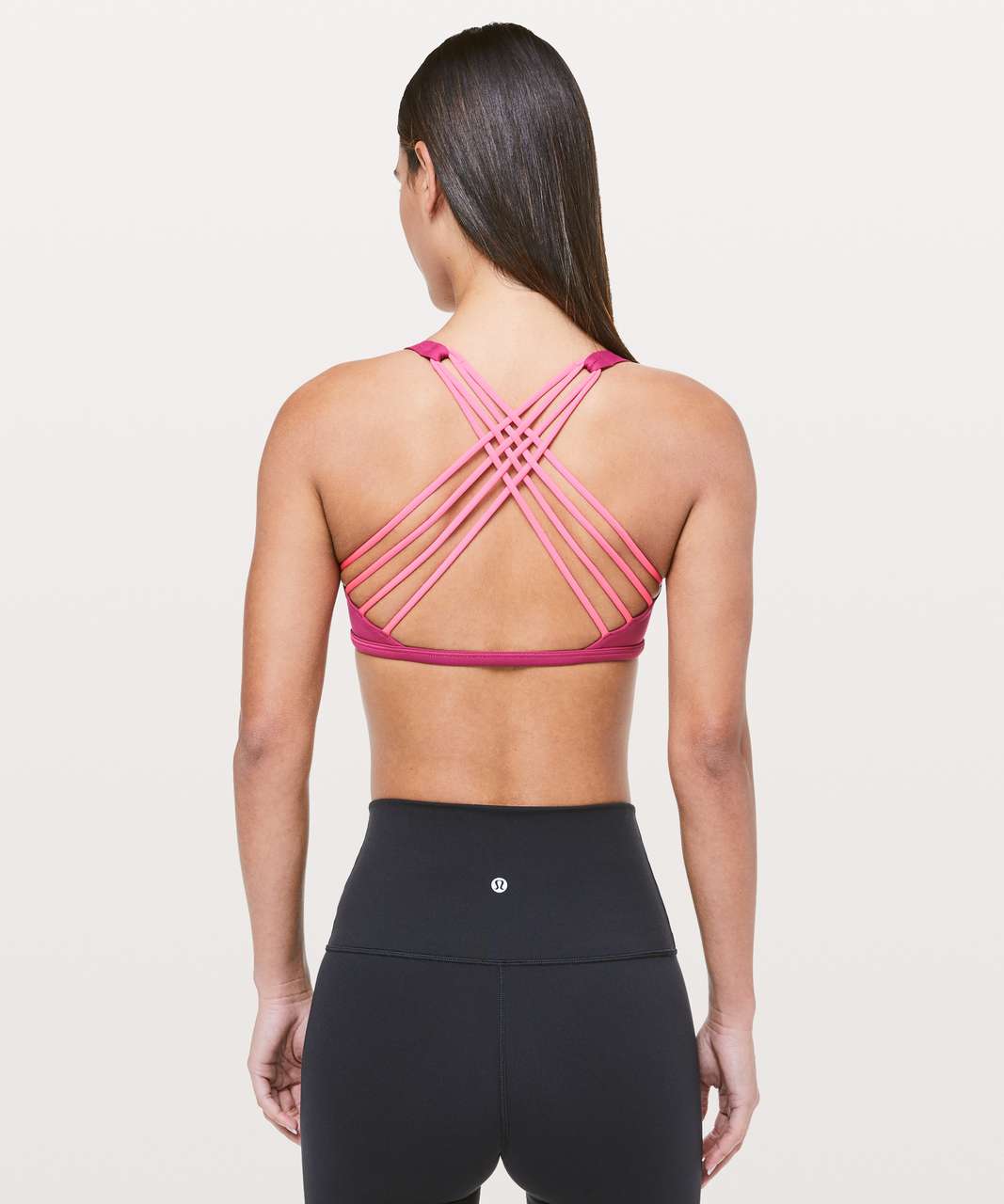 Lululemon Free To Be Bra (Wild) - Violet Red / Neon Pink