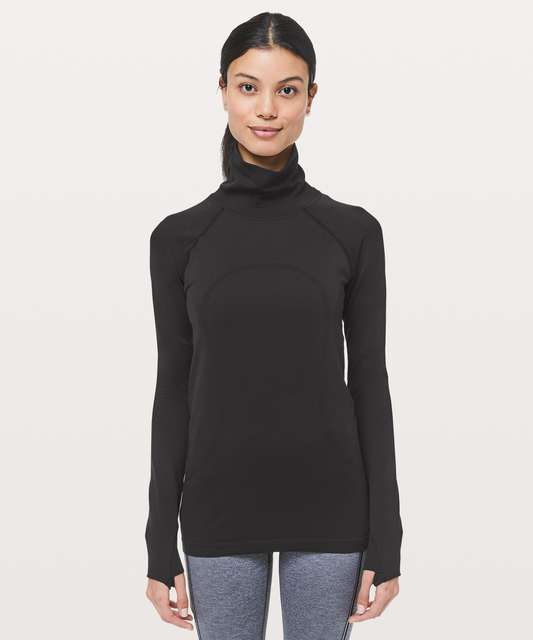 Lululemon Swiftly Speed Turtleneck - White / White - lulu fanatics