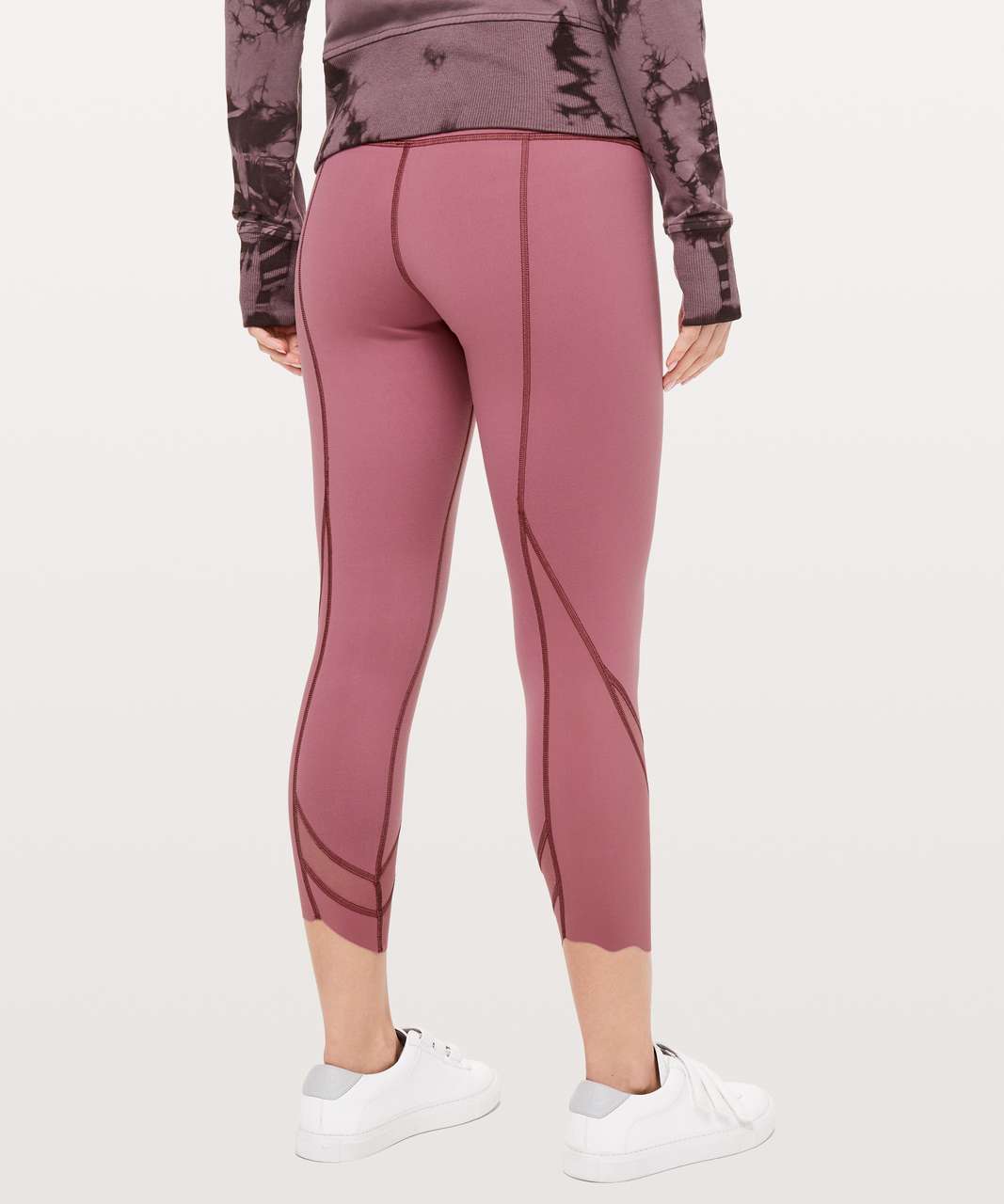 Lululemon Wunder Under Crop II (Special Edition) *Scallop 24" - Misty Merlot