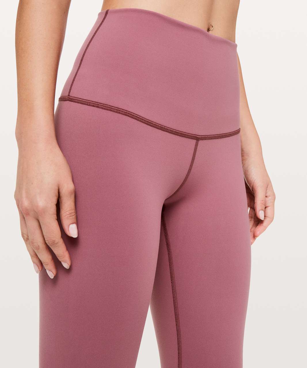 Lululemon Wunder Under Crop II (Special Edition) *Scallop 24" - Misty Merlot