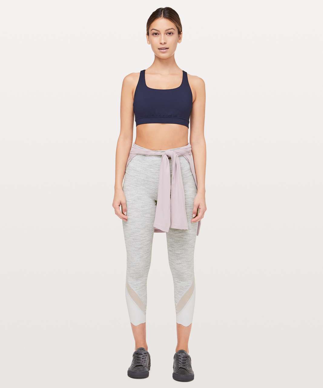 Lululemon Wunder Under Crop II (Special Edition) *Scallop 24" - Wee Are From Space Nimbus Battleship