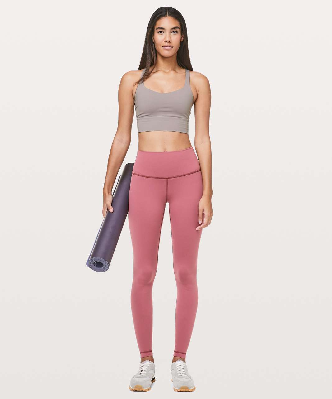 Lululemon Free To Be Bra *Long Line - Dark Chrome